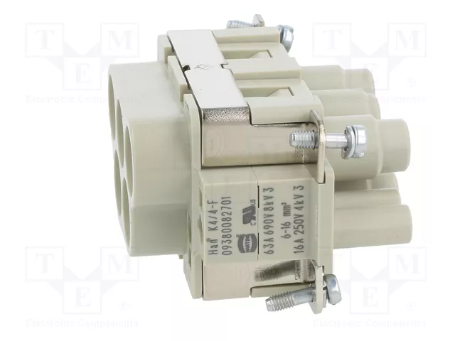 HARTING Plantilla de contacto HDC hembra 8 pines
