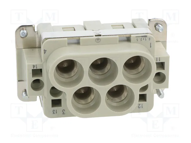 HARTING Plantilla de contacto HDC hembra 8 pines