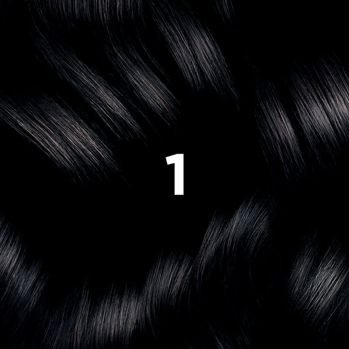 Phyto Phytocolor Tinte Permanente de Cabello sin Amoniaco con Pigmentos Vegetales #1-Negro, Cubre 100% Canas, 4 Unidades