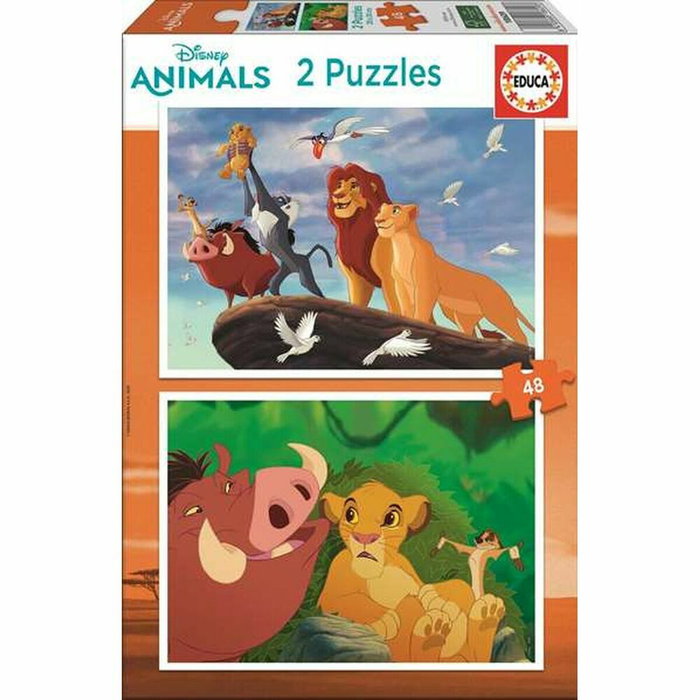 Educa Borras Puzzle El Rey León Disney 2x48 piezas Educa Borras Puzzle El Rey León Disney 2x48 piezas