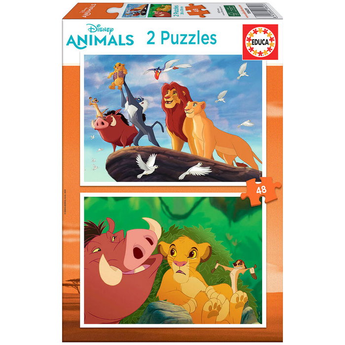 Educa Borras Puzzle El Rey Leon Disney 2x48pzs 28x20cm Educa Borras Puzzle El Rey Leon Disney 2x48pzs 28x20cm