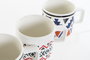 DKD Home Decor Set de Tazas Multicolor Estilo Boho NEW BONE