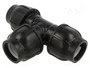 GEBO Conector en T de Apriete para Tuberías PE 40mm