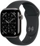 Apple Watch Series 11 GPS + Cellular 42mm Slate Titanium Case | Black Sport Band - S/M
