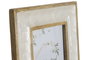 DKD Home Decor Marco de Fotos de Mango y Nácar 13x18 cm Blanco y Natural
