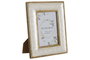 DKD Home Decor Marco de Fotos de Mango y Nácar 13x18 cm Blanco y Natural