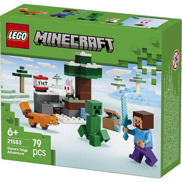 LEGO Minecraft La Aventura de Steve en la Taiga 21583, 79 piezas
