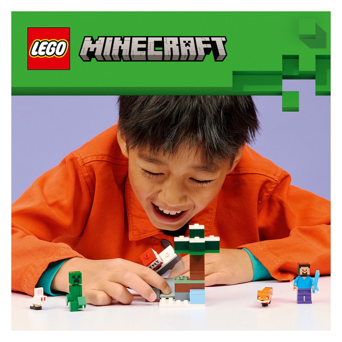 LEGO Minecraft La Aventura de Steve en la Taiga 21583, 79 piezas