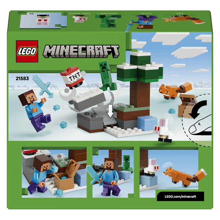 LEGO Minecraft La Aventura de Steve en la Taiga 21583, 79 piezas