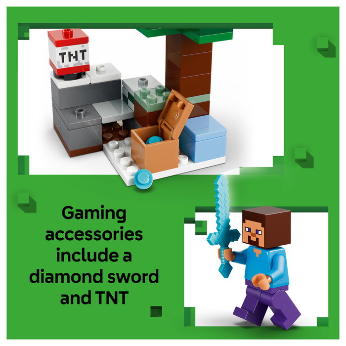 LEGO Minecraft La Aventura de Steve en la Taiga 21583, 79 piezas