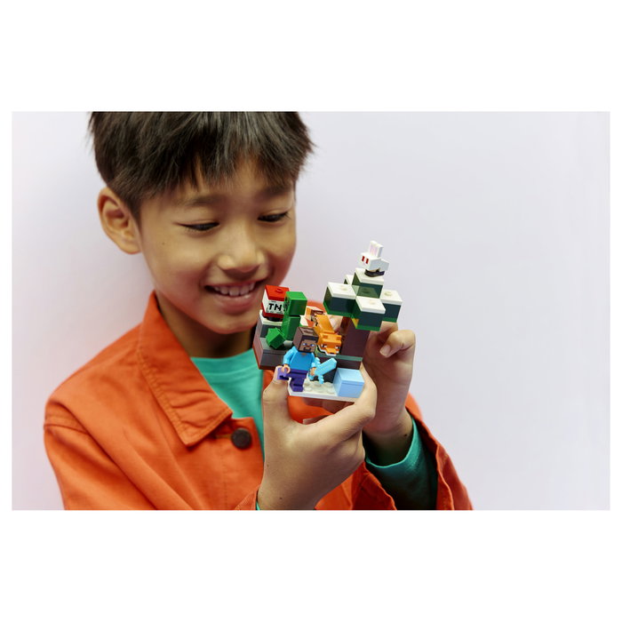 LEGO Minecraft La Aventura de Steve en la Taiga 21583, 79 piezas
