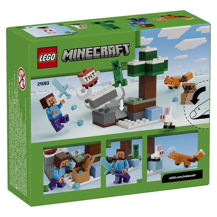 LEGO Minecraft La Aventura de Steve en la Taiga 21583, 79 piezas