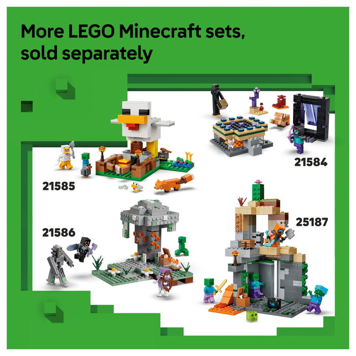 LEGO Minecraft La Aventura de Steve en la Taiga 21583, 79 piezas