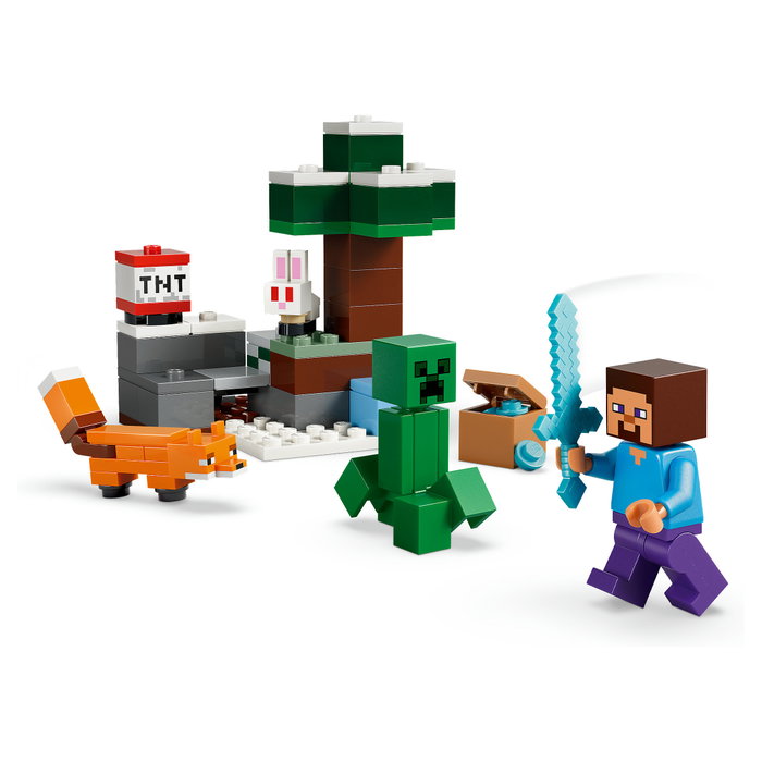LEGO Minecraft La Aventura de Steve en la Taiga 21583, 79 piezas