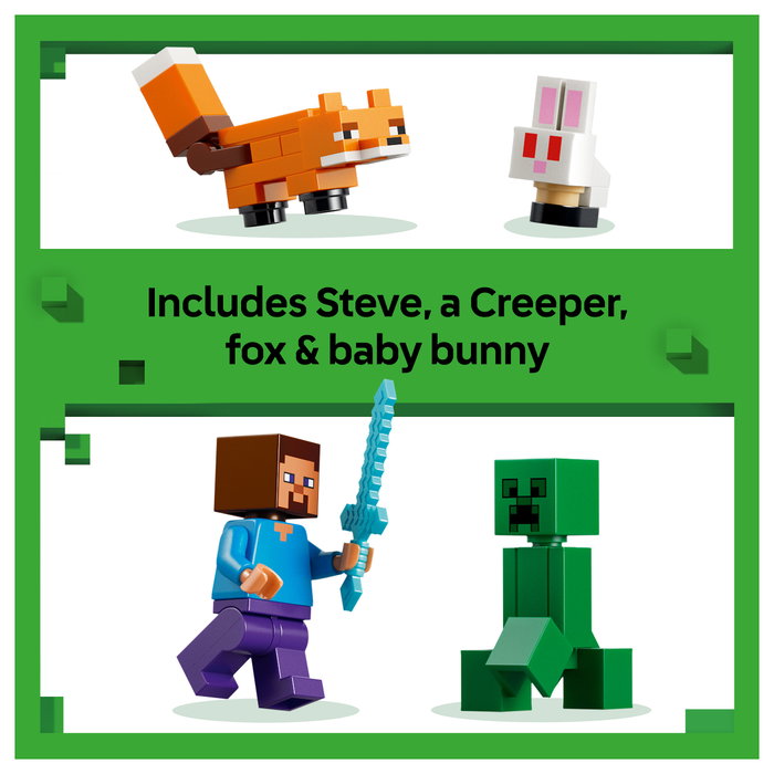 LEGO Minecraft La Aventura de Steve en la Taiga 21583, 79 piezas