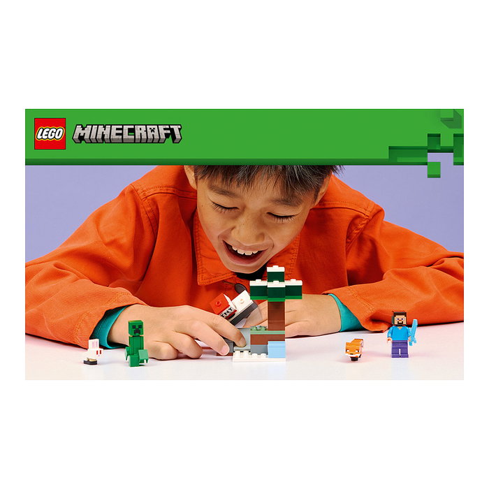 LEGO Minecraft La Aventura de Steve en la Taiga 21583, 79 piezas