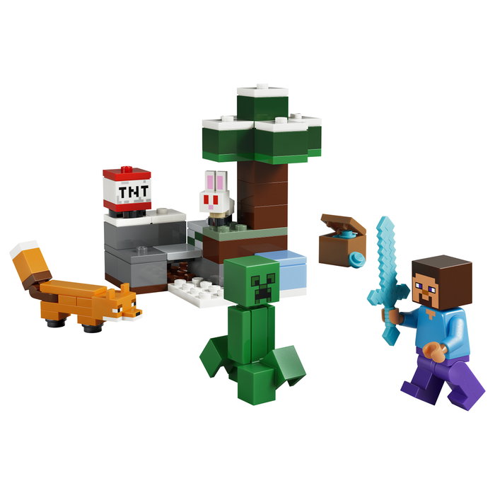 LEGO Minecraft La Aventura de Steve en la Taiga 21583, 79 piezas