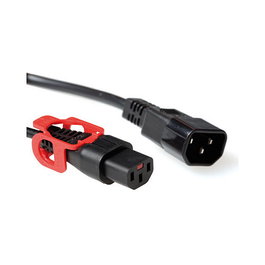 ACT Cable de alimentación AK5154 C13 a C14 de 1 m negro