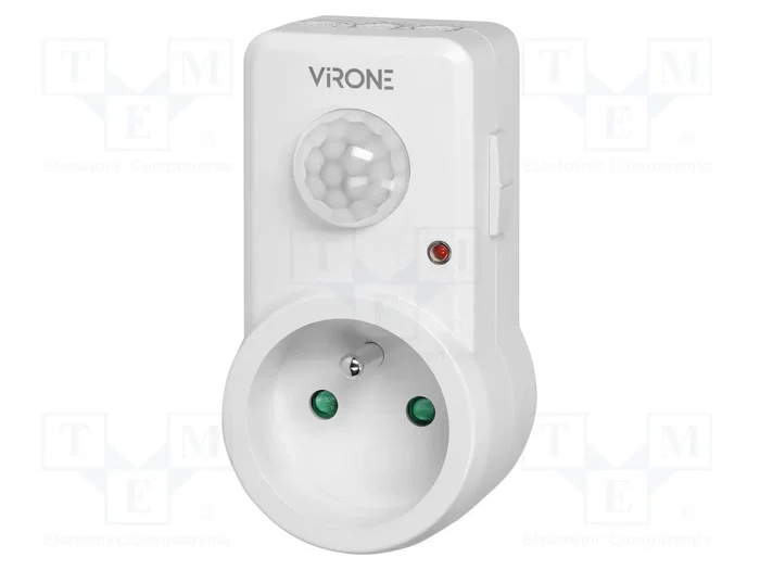 VIRONE Sensor de movimiento de enchufe 230VAC VIRONE Sensor de movimiento de enchufe 230VAC