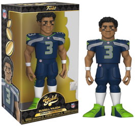 Funko POP! Gold Russell Wilson Seattle Seahawks 12 pulgadas
