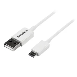 StarTech.com Cable Adaptador USB 2.0 A Macho a Micro USB B Macho 1m - Blanco para Smartphone