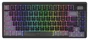 Aqirys Teclado Mecánico Gaming Adara HaiMu Linear Pink, Cableado, Retroiluminado, Negro-Gris, Diseño Polaco