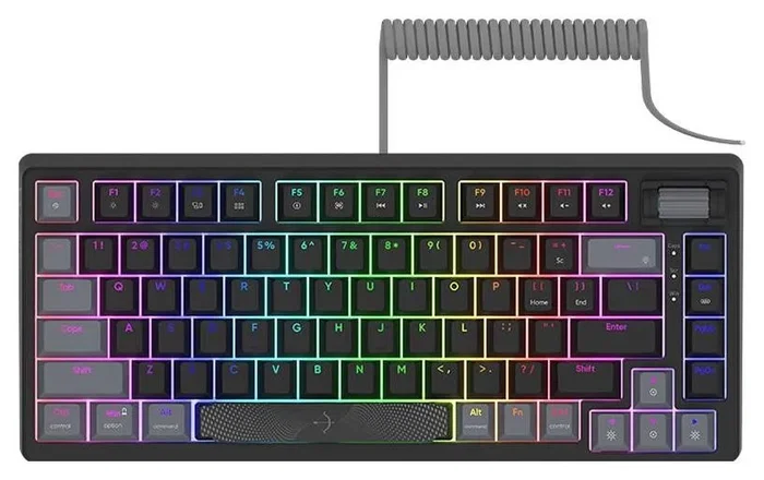 Aqirys Teclado Mecánico Gaming Adara HaiMu Linear Pink, Cableado, Retroiluminado, Negro-Gris, Diseño Polaco Aqirys Teclado Mecánico Gaming Adara HaiMu Linear Pink, Cableado, Retroiluminado, Negro-Gris, Diseño Polaco