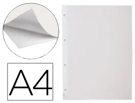 Liderpapel Hoja album de fotos liderpapel din a4 autoadhesiva blanca
