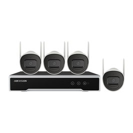 Hikvision NK44W0H-1T(E) Kit de Videovigilancia NVR con 4 Cámaras Bullet WiFi