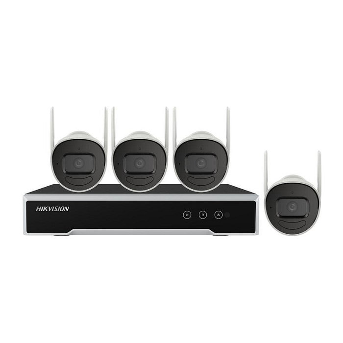 Hikvision NK44W0H-1T(E) Kit de Videovigilancia NVR con 4 Cámaras Bullet WiFi Hikvision NK44W0H-1T(E) Kit de Videovigilancia NVR con 4 Cámaras Bullet WiFi