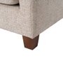 Sofá 3 Plazas Beige Tejido-Madera 221 X 90 X 87 cm