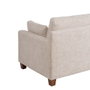 Sofá 3 Plazas Beige Tejido-Madera 221 X 90 X 87 cm