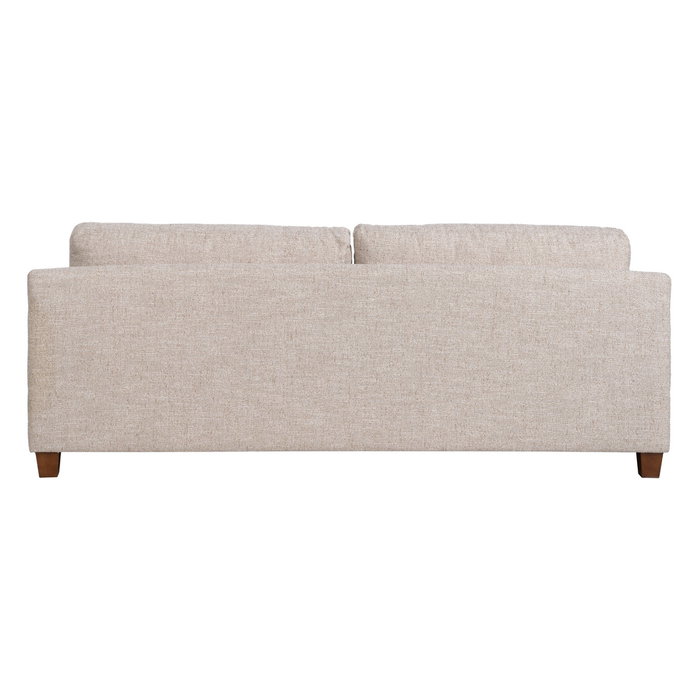 Sofá 3 Plazas Beige Tejido-Madera 221 X 90 X 87 cm Sofá 3 Plazas Beige Tejido-Madera 221 X 90 X 87 cm