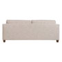 Sofá 3 Plazas Beige Tejido-Madera 221 X 90 X 87 cm