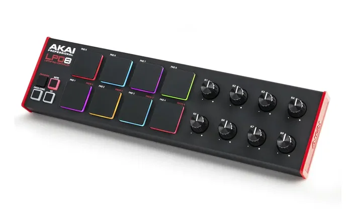 Akai Pro LPD8 MKII - Controlador de Pads MPC RGB Retroiluminados, 8 Potenciómetros, USB Plug and Play, Incluye Software MPC Beats