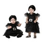Disfraz Fantasma Bebé Niña Halloween Negro con Vestido y Capucha 24 Meses
