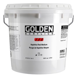 Golden Rojo Naftol Medio Heavy Body Acrílico 3.78 L