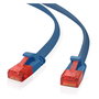 Helos Patchkabel Cat.6a Ultraflach U/UTP AWG 32 Azul 0,5m