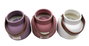 DKD Home Decor Set de 6 Velas Pilar con Asa, Surtido de Colores