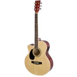 Guitarra Acústica Daytona Cutaway Electrificada Natural Zurda
