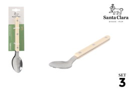 Santa Clara Juego de 12 Cucharas de Postre Courel Blancata Classic de la Colección Courel