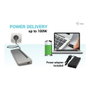 I-tec USB-C Metal Ergonomic Docking Station con Cargador 100W y 3 Pantallas 4K