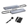 I-tec USB-C Metal Ergonomic Docking Station con Cargador 100W y 3 Pantallas 4K