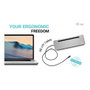 I-tec USB-C Metal Ergonomic Docking Station con Cargador 100W y 3 Pantallas 4K