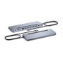I-tec USB-C Metal Ergonomic Docking Station con Cargador 100W y 3 Pantallas 4K