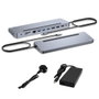 I-tec Estación de Acoplamiento USB-C Metálica Ergonómica 4K 3x Display 2x DP 1x HDMI LAN Audio Power Delivery 100 W + Cargador Universal 100 W