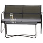 Outfit Muebles de Jardín 4 Piezas en Negro, Metal