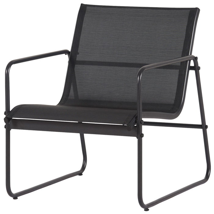 Outfit Muebles de Jardín 4 Piezas en Negro, Metal Outfit Muebles de Jardín 4 Piezas en Negro, Metal