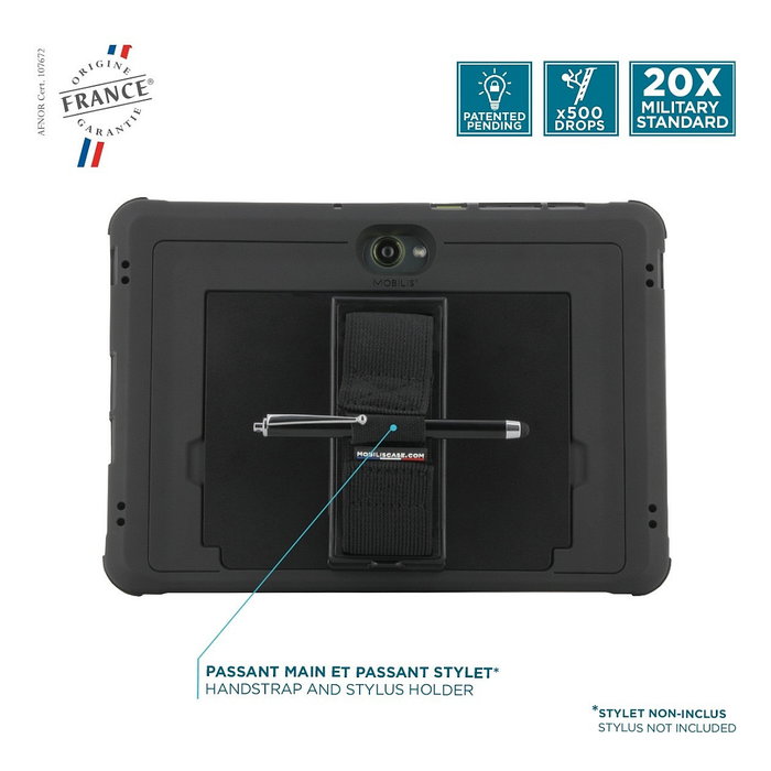 Mobilis Protech Case con Kickstand y Correa para Galaxy Tab Active5 Pro - Negro Mobilis Protech Case con Kickstand y Correa para Galaxy Tab Active5 Pro - Negro