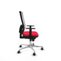 PIQUERAS Y CRESPO Silla de oficina Horna con mecanismo Sincro, Rojo y Blanco